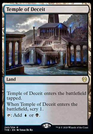 (245/254) Magic The Gathering Theros Beyond Death Single: Temple of Deceit Holo Rare