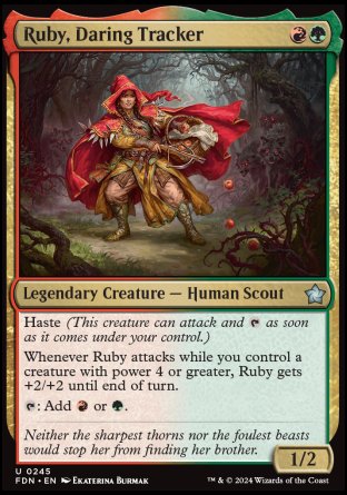 (245) Magic The Gathering Magic: The Gathering Foundations Single: Ruby, Daring Tracker  Uncommon