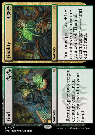 (245) Magic The Gathering Ravnica Remastered Single: Find // Finality  Rare