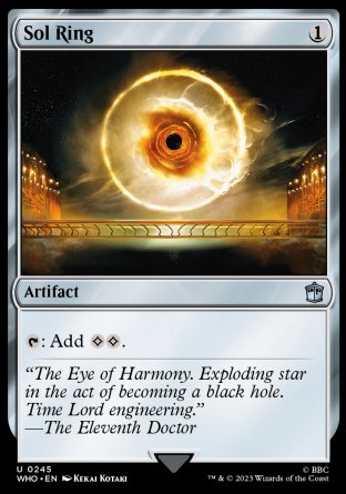 (245) Magic The Gathering Universes Beyond: Doctor Who Single: Sol Ring  Uncommon