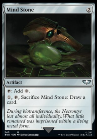 (245) Magic The Gathering Universes Beyond: Warhammer 40000 Single: Mind Stone (V.2) Holo Uncommon