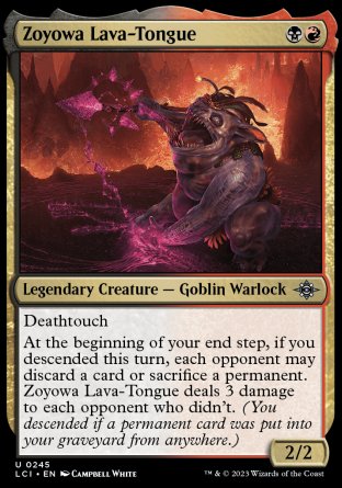 (245) Magic The Gathering The Lost Caverns of Ixalan Single: Zoyowa Lava-Tongue  Uncommon