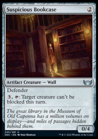 (245) Magic The Gathering Streets of New Capenna Single: Suspicious Bookcase Holo Uncommon