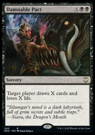 (245) Magic The Gathering Commander: Streets of New Capenna Single: Damnable Pact  Rare