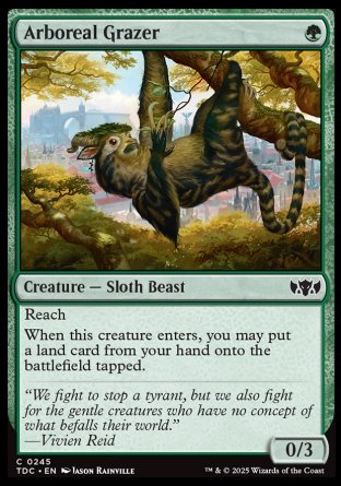 (245) Magic The Gathering Commander: Tarkir: Dragonstorm Single: Arboreal Grazer  Common