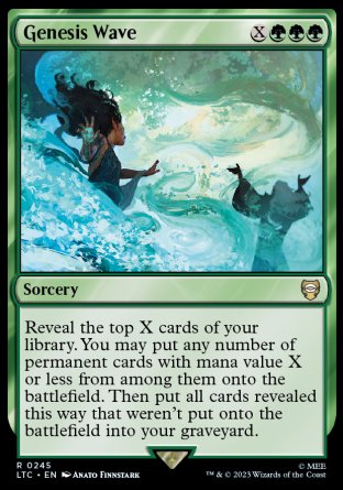 (245) Magic The Gathering Commander: The Lord of the Rings: Tales of Middle-earth Single: Genesis Wave  Rare