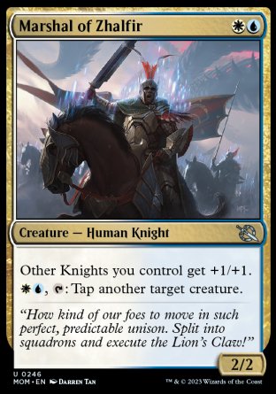 (246) Magic The Gathering March of the Machine Single: Marshal of Zhalfir  Uncommon