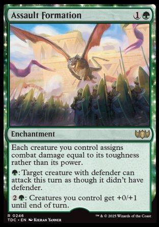 (246) Magic The Gathering Commander: Tarkir: Dragonstorm Single: Assault Formation  Rare