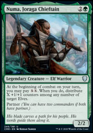 (246/361) Magic The Gathering Commander Legends Single: Numa, Joraga Chieftain Holo Uncommon
