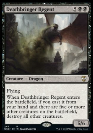 (246) Magic The Gathering Commander: Streets of New Capenna Single: Deathbringer Regent  Rare