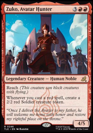 (246) Magic The Gathering Magic: The Gathering | Avatar: The Last Airbender: Eternal Single: Zuko, Avatar Hunter (V.1)  Rare