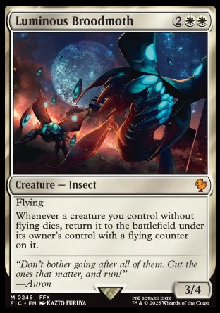 (246) Magic The Gathering Commander: Magic: The Gathering - FINAL FANTASY: Collector's Edition Single: Luminous Broodmoth Holo Mythic