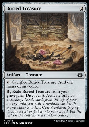 (246) Magic The Gathering The Lost Caverns of Ixalan Single: Buried Treasure Holo Common