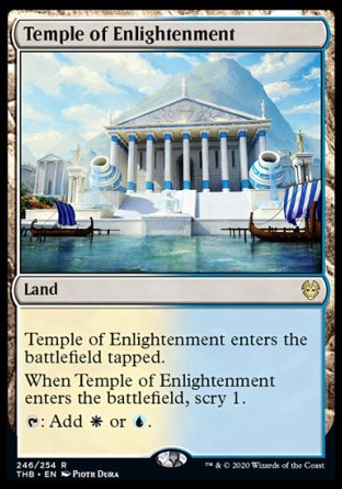 (246/254) Magic The Gathering Theros Beyond Death Single: Temple of Enlightenment Holo Rare