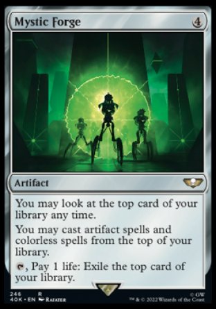 (246) Magic The Gathering Universes Beyond: Warhammer 40000 Single: Mystic Forge Holo Rare