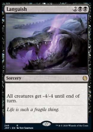 (246) Magic The Gathering Jumpstart Single: Languish  Rare