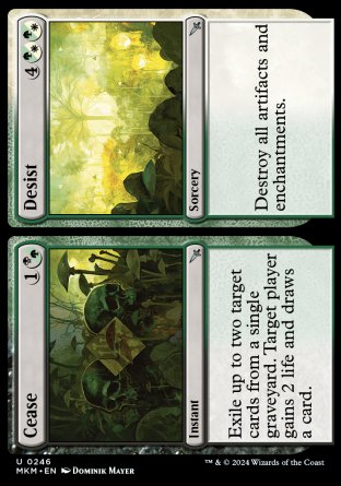 (246) Magic The Gathering Murders at Karlov Manor Single: Cease // Desist Holo Uncommon
