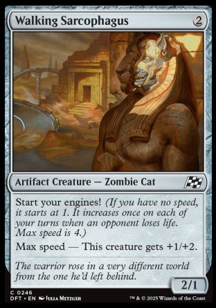 (246) Magic The Gathering Aetherdrift Single: Walking Sarcophagus  Common