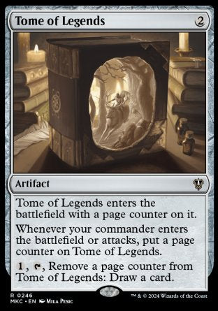 (246) Magic The Gathering Commander: Murders at Karlov Manor Single: Tome of Legends  Rare
