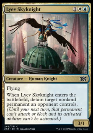 (246) Magic The Gathering Double Masters 2022 Single: Lyev Skyknight  Common