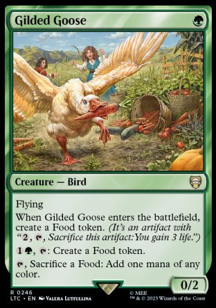 (246) Magic The Gathering Commander: The Lord of the Rings: Tales of Middle-earth Single: Gilded Goose  Rare