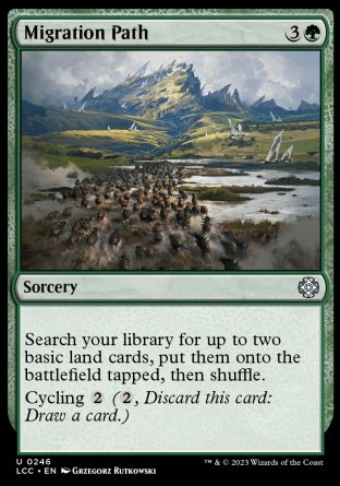 (246) Magic The Gathering Commander: The Lost Caverns of Ixalan Single: Migration Path  Uncommon