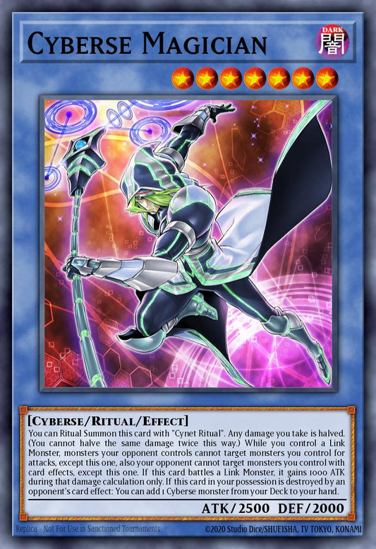 (095) YuGiOh TCG MP19: 2019 Gold Sarcophagus Tin Mega Pack Single: Cyberse Magician  Rare