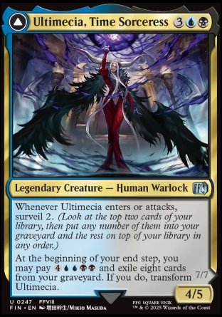 (247) Magic The Gathering Magic: The Gathering - FINAL FANTASY Single: Ultimecia, Time Sorceress // Ultimecia, Omnipotent Holo Uncommon