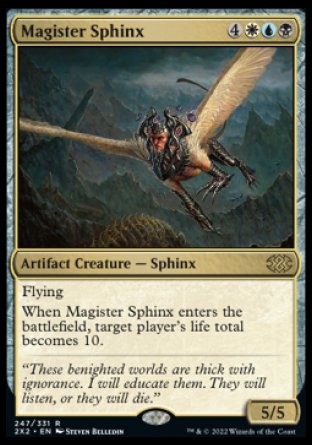(247) Magic The Gathering Double Masters 2022 Single: Magister Sphinx  Rare