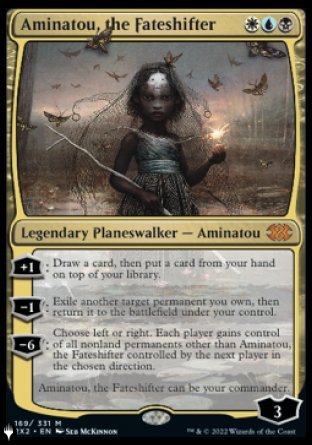 (169) Magic The Gathering The List Single: Aminatou, the Fateshifter  Mythic