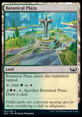 (247) Magic The Gathering Streets of New Capenna Single: Botanical Plaza  Common