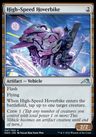 (247) Magic The Gathering Kamigawa: Neon Dynasty Single: High-Speed Hoverbike Holo Uncommon