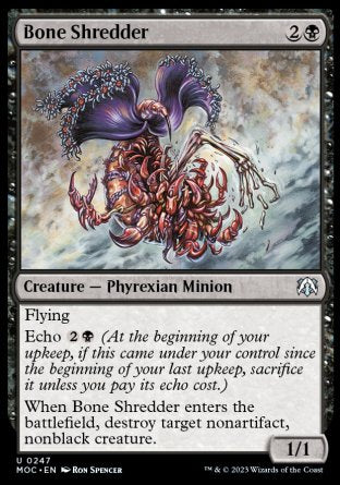 (247) Magic The Gathering Commander: March of the Machine Single: Bone Shredder  Uncommon