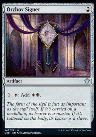 (247/322) Magic The Gathering Commander: Ikoria Single: Orzhov Signet  Uncommon