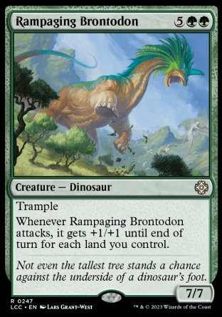 (247) Magic The Gathering Commander: The Lost Caverns of Ixalan Single: Rampaging Brontodon  Rare