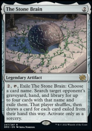 (247) Magic The Gathering The Brothers' War Single: The Stone Brain  Rare