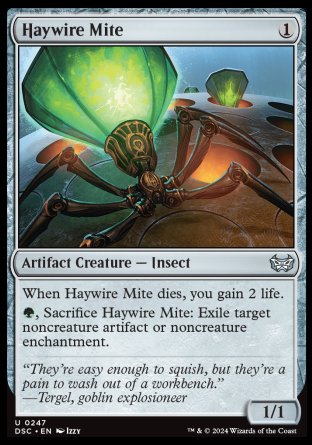 (247) Magic The Gathering Commander: Duskmourn: House of Horror Single: Haywire Mite  Uncommon