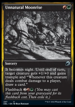 (247) Magic The Gathering Innistrad: Double Feature Single: Unnatural Moonrise  Uncommon