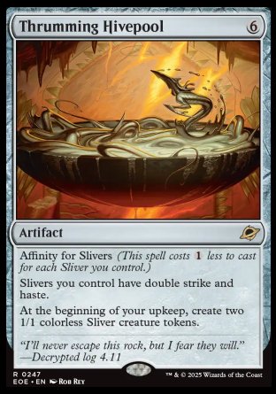 (247) Magic The Gathering Edge of Eternities: Promos Single: Thrumming Hivepool (V.1) Holo Rare
