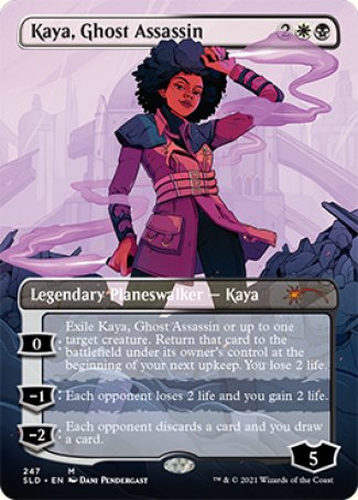 (247) Magic The Gathering Secret Lair Drop Series Single: Kaya, Ghost Assassin  Mythic