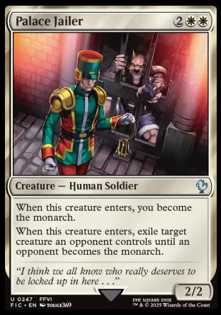 (247) Magic The Gathering Commander: Magic: The Gathering - FINAL FANTASY Single: Palace Jailer  Uncommon
