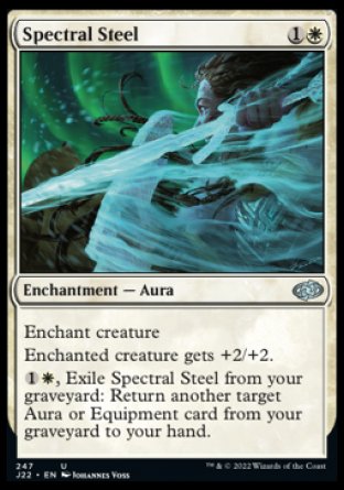 (247) Magic The Gathering Jumpstart 2022 Single: Spectral Steel  Uncommon