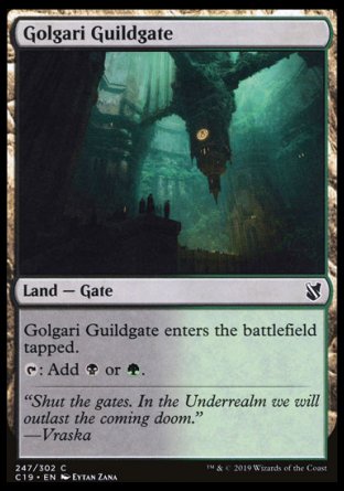 (247) Magic The Gathering Commander 2019 Single: Golgari Guildgate  Common