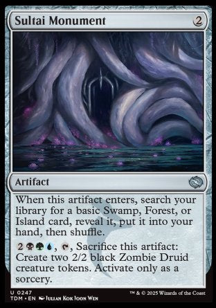 (247) Magic The Gathering Tarkir: Dragonstorm Single: Sultai Monument  Uncommon