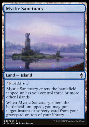 (247/269) Magic The Gathering Throne of Eldraine Single: Mystic Sanctuary Holo Common