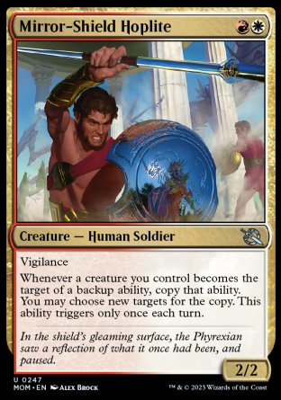 (247) Magic The Gathering March of the Machine Single: Mirror-Shield Hoplite Holo Uncommon