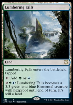 (247) Magic The Gathering Commander: Adventures in the Forgotten Realms Single: Lumbering Falls Holo Rare