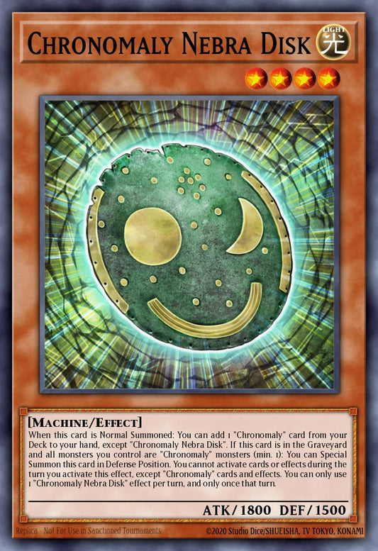 (213) YuGiOh TCG RA04: Quarter Century Stampede Single: Chronomaly Nebra Disk (V.2 - Quarter Century Secret Rare)  Quarter Century Secret Rare