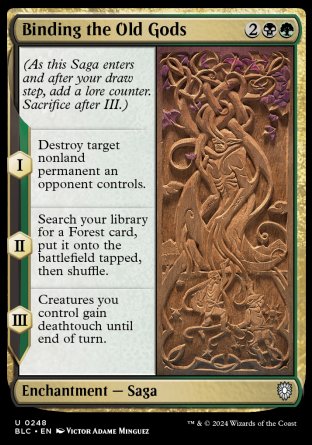 (248) Magic The Gathering Commander: Bloomburrow Single: Binding the Old Gods Holo Uncommon