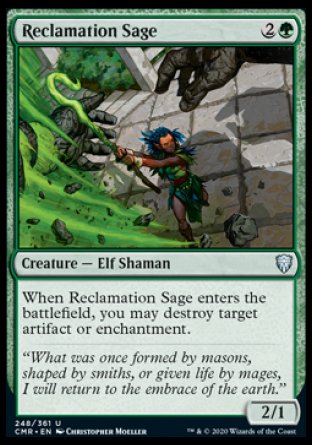 (248/361) Magic The Gathering Commander Legends Single: Reclamation Sage  Uncommon